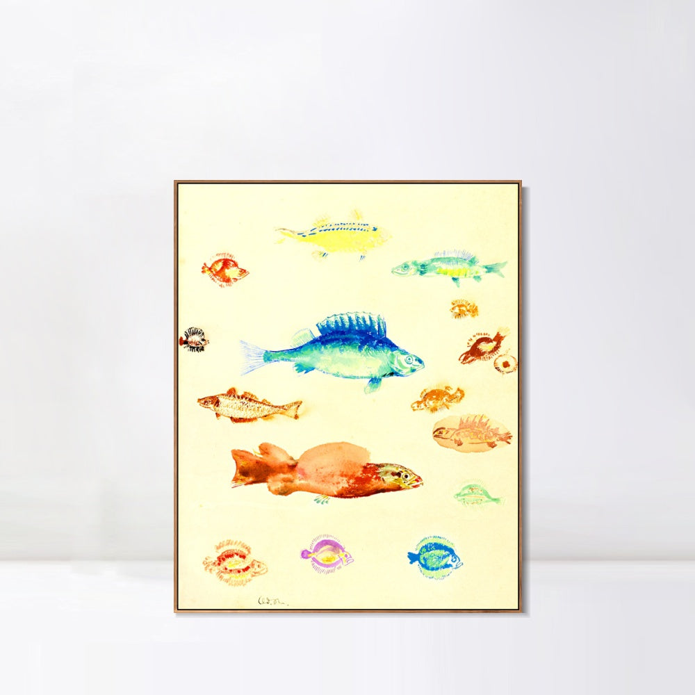 INVIN ART Framed Canvas Series#111 by Odilon Redon Wall Art Living Room Home Office Decorations
