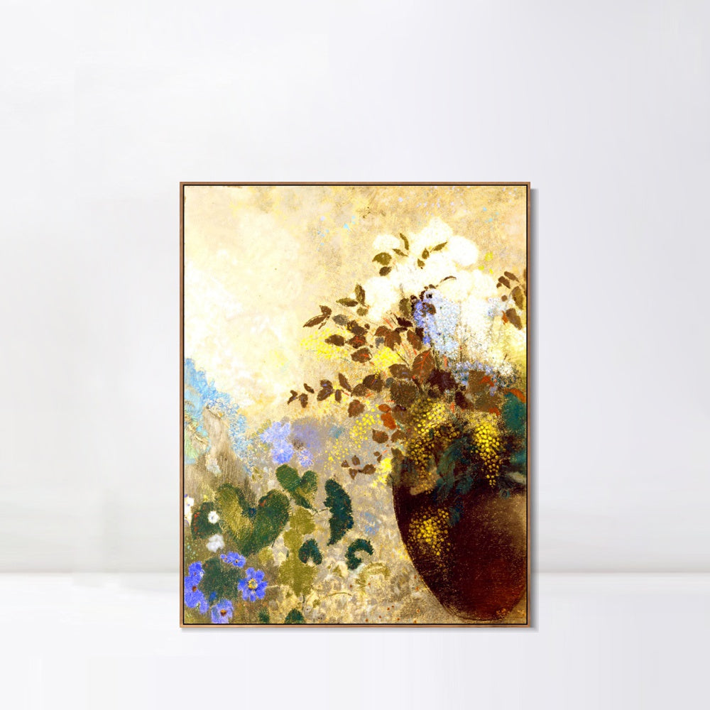 INVIN ART Framed Canvas Series#113 by Odilon Redon Wall Art Living Room Home Office Decorations
