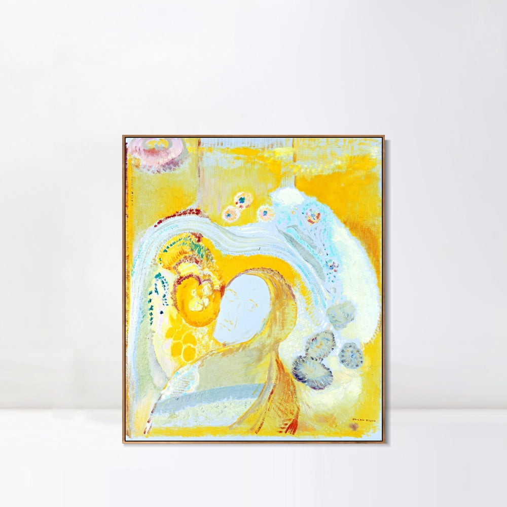 INVIN ART Framed Canvas Series#122 by Odilon Redon Wall Art Living Room Home Office Decorations