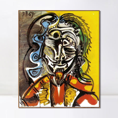 INVIN ART Framed Canvas Giclee Print Art Series#367 by Pablo Picasso Wall Art Living Room Home Office Decorations