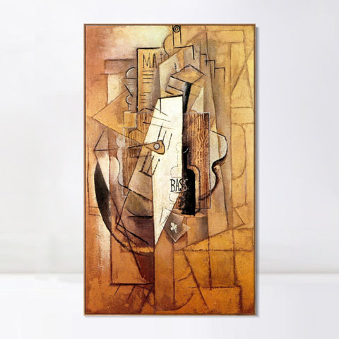 INVIN ART Framed Canvas Giclee Print Art Series#386 by Pablo Picasso Wall Art Living Room Home Office Decorations