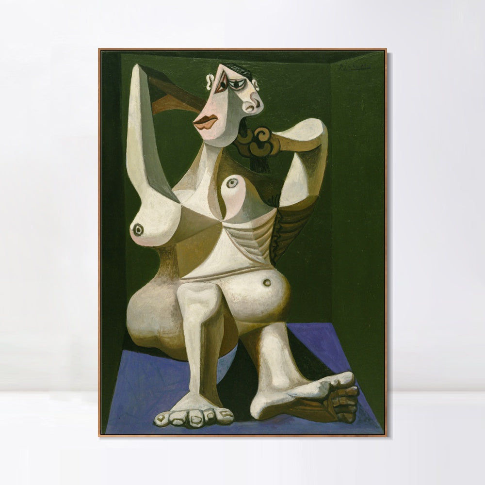 INVIN ART Framed Canvas Giclee Print Art Series#387 by Pablo Picasso Wall Art