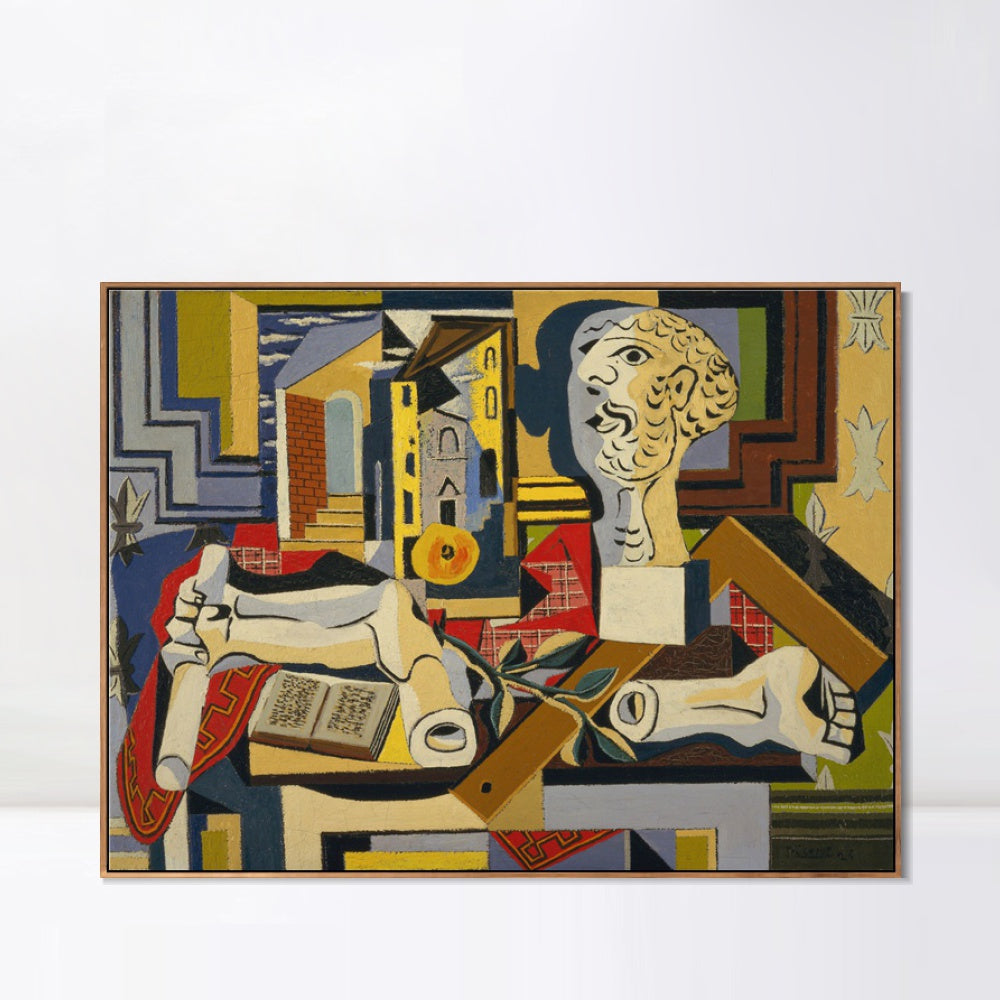 INVIN ART Framed Canvas Giclee Print Art Series#393 by Pablo Picasso Wall Art