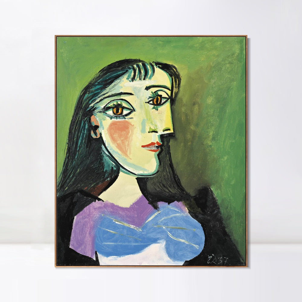 INVIN ART Framed Canvas Giclee Print Art Series#401 by Pablo Picasso Wall Art