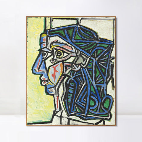INVIN ART Framed Canvas Giclee Print Art Series#404 by Pablo Picasso Wall Art Living Room Home Office Decorations