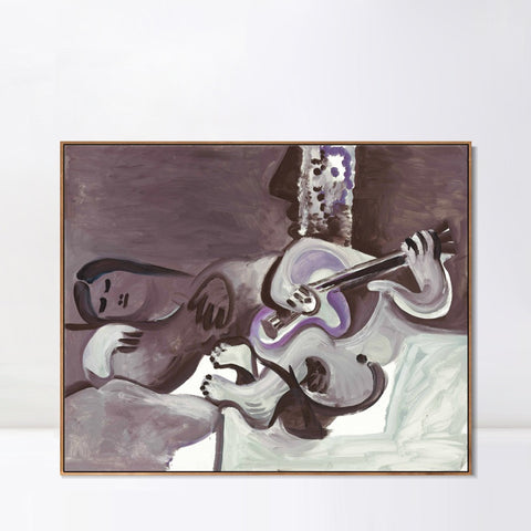 INVIN ART Framed Canvas Giclee Print Art Series#405 by Pablo Picasso Wall Art Living Room Home Office Decorations