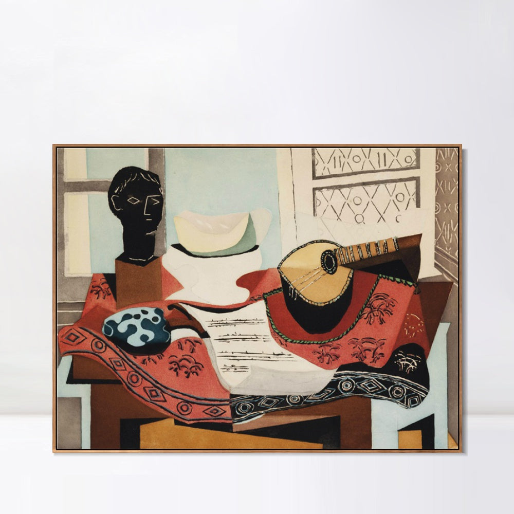 INVIN ART Framed Canvas Giclee Print Art Series#415 by Pablo Picasso Wall Art