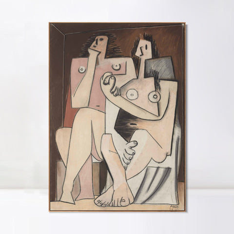 INVIN ART Framed Canvas Giclee Print Art Series#429 by Pablo Picasso Wall Art Living Room Home Office Decorations