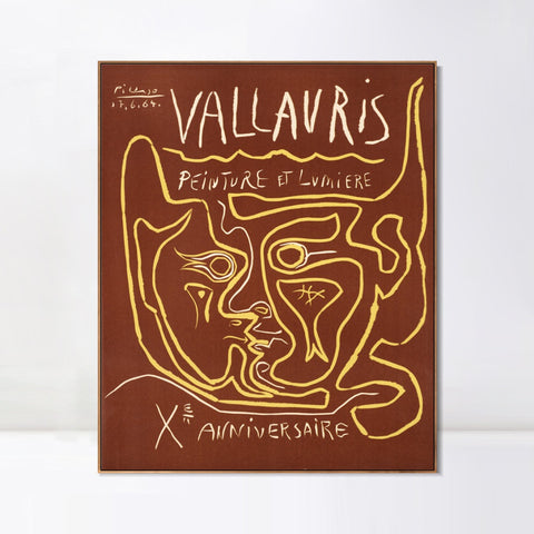 INVIN ART Framed Canvas Giclee Print Art Series#430 by Pablo Picasso Wall Art Living Room Home Office Decorations