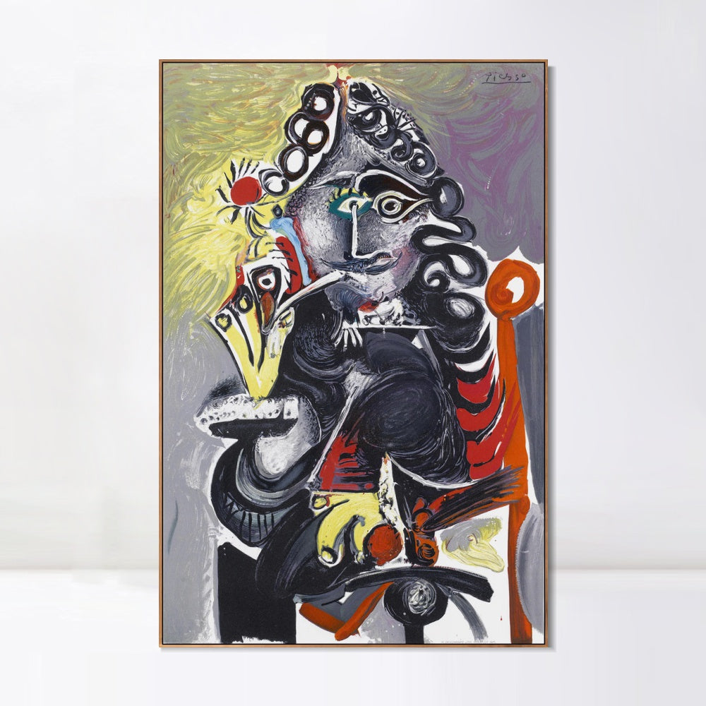 INVIN ART Framed Canvas Giclee Print Art Series#434 by Pablo Picasso Wall Art