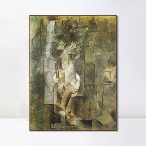 INVIN ART Framed Canvas Giclee Print Art Series#435 by Pablo Picasso Wall Art Living Room Home Office Decorations