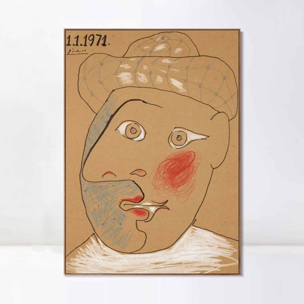 INVIN ART Framed Canvas Giclee Print Art Series#440 by Pablo Picasso Wall Art