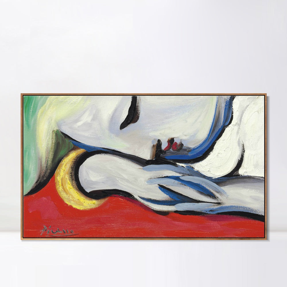 INVIN ART Framed Canvas Giclee Print Art Series#444 by Pablo Picasso Wall Art