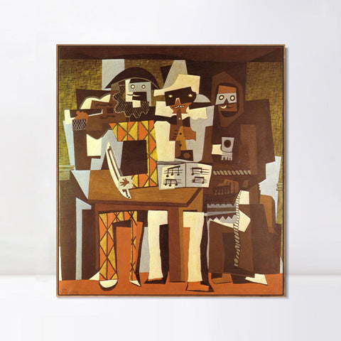 INVIN ART Framed Canvas Giclee Print Art Series#445 by Pablo Picasso Wall Art Living Room Home Office Decorations