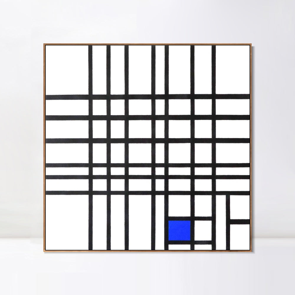 INVIN ART Framed Canvas Series#018 by Piet Cornelies Mondrian Wall Art Living Room Home Office Decorations