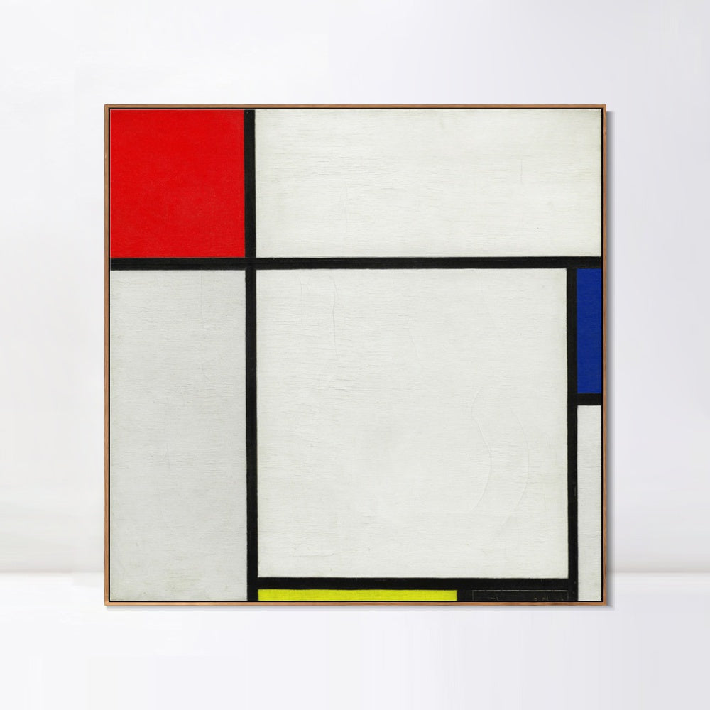 INVIN ART Framed Canvas Series#025 by Piet Cornelies Mondrian Wall Art Living Room Home Office Decorations