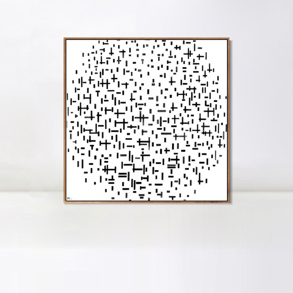 INVIN ART Framed Canvas Series#086 by Piet Cornelies Mondrian Wall Art Living Room Home Office Decorations