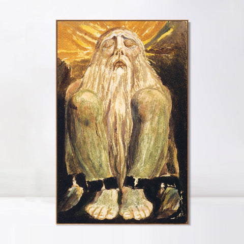 INVIN ART Framed Canvas Giclee Print Art Finals Week As Told#2 by William Blake Wall Art Living Room Home Office Decorations