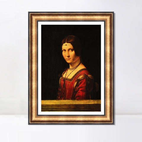 INVIN ART Framed Canvas Art Giclee Print andrea ravo mattoni by Leonardo da Vinci Wall Art Living Room Home Office Decorations