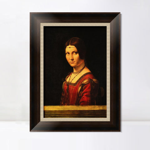 INVIN ART Framed Canvas Art Giclee Print andrea ravo mattoni by Leonardo da Vinci Wall Art Living Room Home Office Decorations