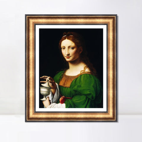 INVIN ART Framed Canvas Art Giclee Print Series#006 by Leonardo da Vinci Wall Art Living Room Home Office Decorations