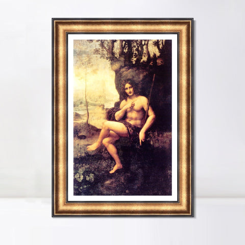 INVIN ART Framed Canvas Art Giclee Print Series#017 by Leonardo da Vinci Wall Art Living Room Home Office Decorations