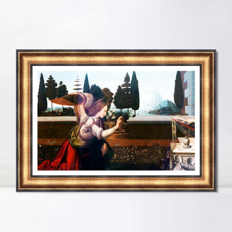 INVIN ART Framed Canvas Art Giclee Print Series#018 by Leonardo da Vinci Wall Art Living Room Home Office Decorations