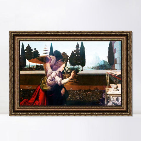 INVIN ART Framed Canvas Art Giclee Print Series#018 by Leonardo da Vinci Wall Art Living Room Home Office Decorations
