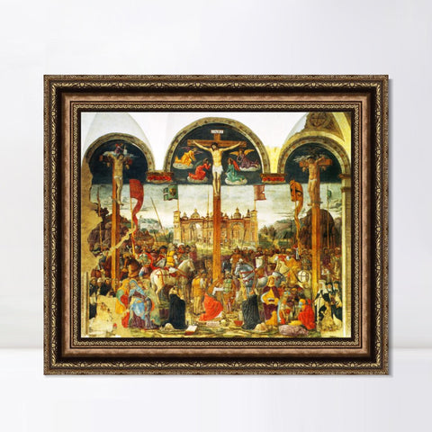 INVIN ART Framed Canvas Art Giclee Print Series#019 by Leonardo da Vinci Wall Art Living Room Home Office Decorations