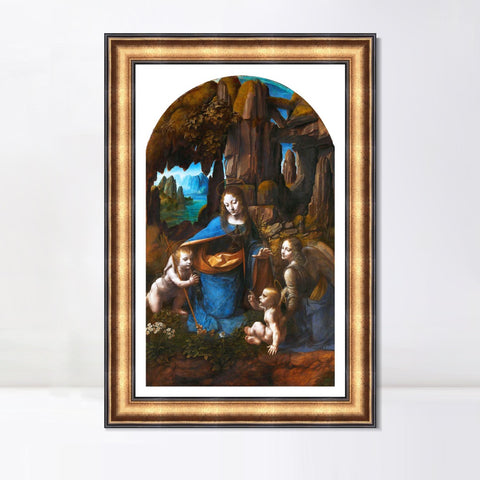 INVIN ART Framed Canvas Art Giclee Print Series#023 by Leonardo da Vinci Wall Art Living Room Home Office Decorations