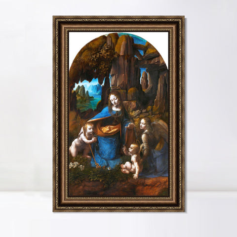 INVIN ART Framed Canvas Art Giclee Print Series#023 by Leonardo da Vinci Wall Art Living Room Home Office Decorations