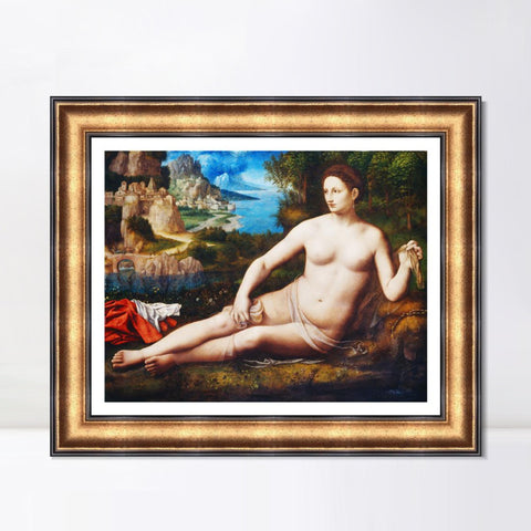 INVIN ART Framed Canvas Art Giclee Print Series#027 by Leonardo da Vinci Wall Art Living Room Home Office Decorations