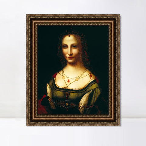 INVIN ART Framed Canvas Art Giclee Print Series#029 by Leonardo da Vinci Wall Art Living Room Home Office Decorations