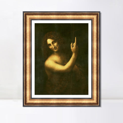 INVIN ART Framed Canvas Art Giclee Print Series#030 by Leonardo da Vinci Wall Art Living Room Home Office Decorations