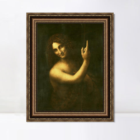 INVIN ART Framed Canvas Art Giclee Print Series#030 by Leonardo da Vinci Wall Art Living Room Home Office Decorations