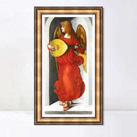 INVIN ART Framed Canvas Art Giclee Print Series#031 by Leonardo da Vinci Wall Art Living Room Home Office Decorations