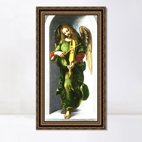 INVIN ART Framed Canvas Art Giclee Print Series#032 by Leonardo da Vinci Wall Art Living Room Home Office Decorations