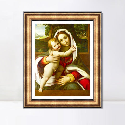 INVIN ART Framed Canvas Art Giclee Print Series#033 by Leonardo da Vinci Wall Art Living Room Home Office Decorations