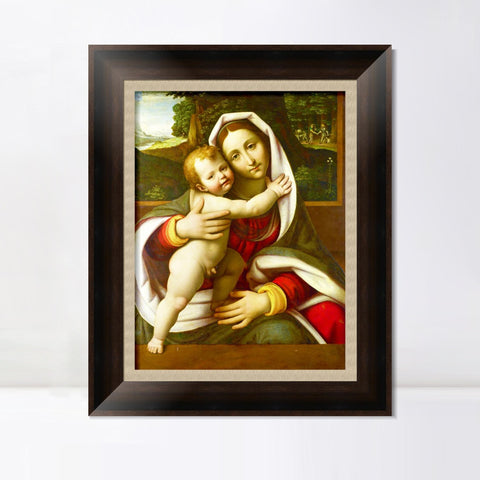 INVIN ART Framed Canvas Art Giclee Print Series#033 by Leonardo da Vinci Wall Art Living Room Home Office Decorations