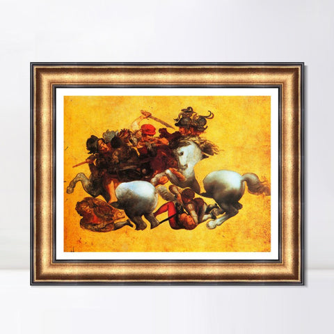 INVIN ART Framed Canvas Art Giclee Print Series#034 by Leonardo da Vinci Wall Art Living Room Home Office Decorations