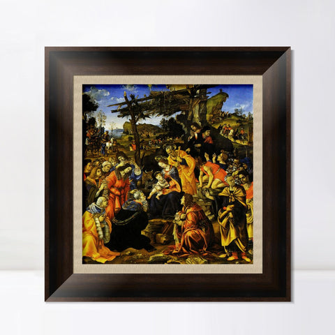 INVIN ART Framed Canvas Art Giclee Print Series#035 by Leonardo da Vinci Wall Art Living Room Home Office Decorations