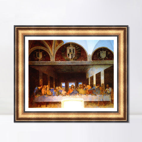 INVIN ART Framed Canvas Art Giclee Print Series#036 by Leonardo da Vinci Wall Art Living Room Home Office Decorations
