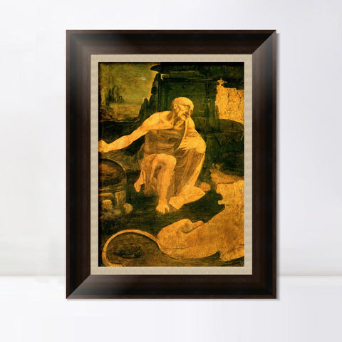 INVIN ART Framed Canvas Art Giclee Print Series#038 by Leonardo da Vinci Wall Art Living Room Home Office Decorations