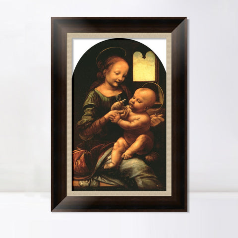 INVIN ART Framed Canvas Art Giclee Print Series#039 by Leonardo da Vinci Wall Art Living Room Home Office Decorations