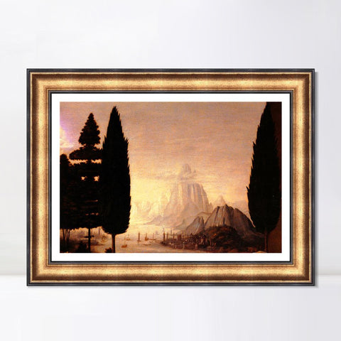 INVIN ART Framed Canvas Art Giclee Print Series#040 by Leonardo da Vinci Wall Art Living Room Home Office Decorations