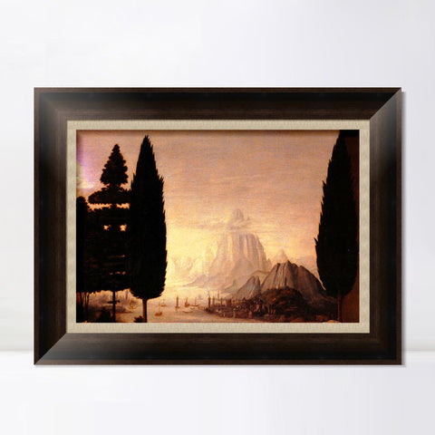 INVIN ART Framed Canvas Art Giclee Print Series#040 by Leonardo da Vinci Wall Art Living Room Home Office Decorations