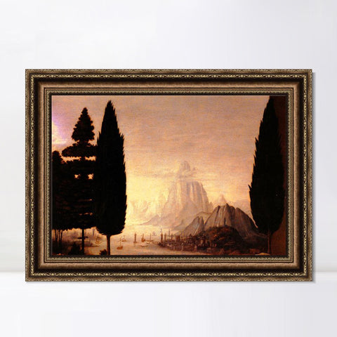 INVIN ART Framed Canvas Art Giclee Print Series#040 by Leonardo da Vinci Wall Art Living Room Home Office Decorations