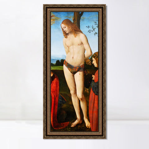 INVIN ART Framed Canvas Art Giclee Print Series#044 by Leonardo da Vinci Wall Art Living Room Home Office Decorations