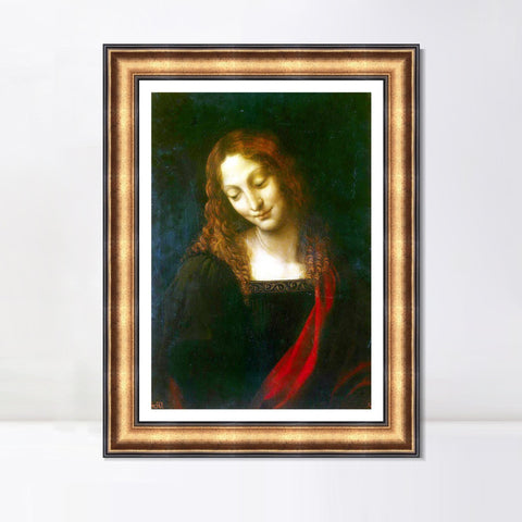 INVIN ART Framed Canvas Art Giclee Print Series#045 by Leonardo da Vinci Wall Art Living Room Home Office Decorations