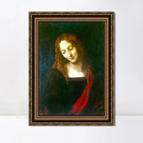 INVIN ART Framed Canvas Art Giclee Print Series#045 by Leonardo da Vinci Wall Art Living Room Home Office Decorations